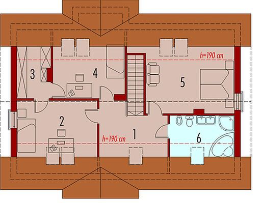 Poddasze projektu Dafne G1 (duplikat)
