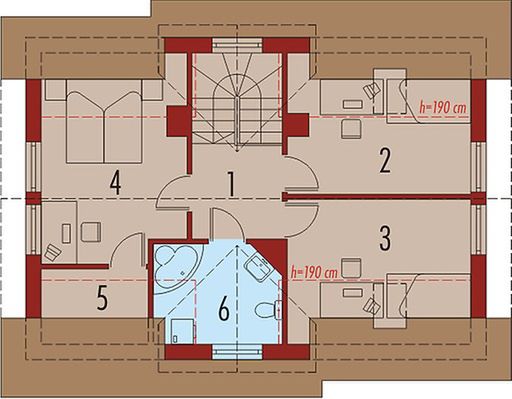 Poddasze projektu Dobromiła I