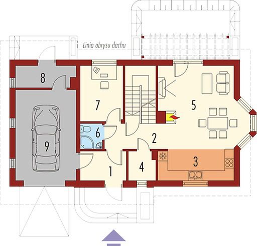 Parter projektu Ben II G1 (z piwnicą) (duplikat)