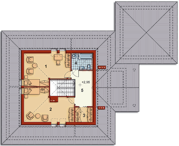 Poddasze projektu AGNIESZKA II