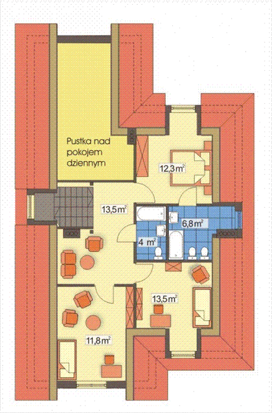 Poddasze projektu JAGODA A