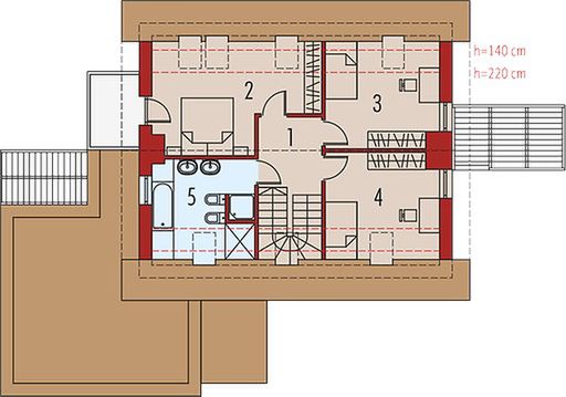 Poddasze projektu Tobiasz II G2