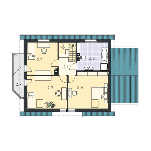 Poddasze projektu Brighton (LMP95)