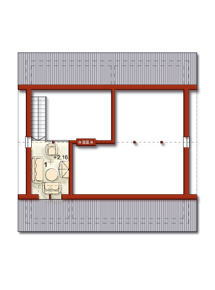 Poddasze projektu FRAJDA
