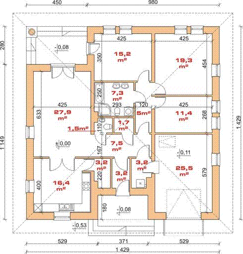 Parter projektu Dom przy Nastrojowej