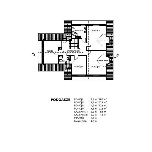 Poddasze projektu JARZĄB