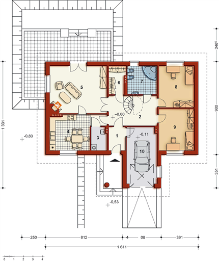 Parter projektu DOM PRZY AGRESTOWEJ - stary