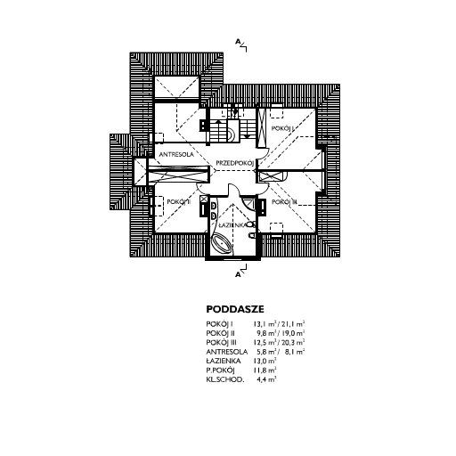 Poddasze projektu MIRABELKA