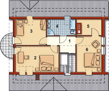 Poddasze projektu MARYSIA