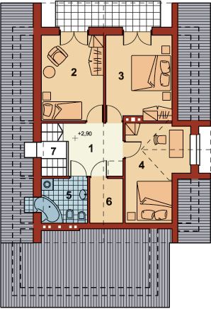 Poddasze projektu Cavallino