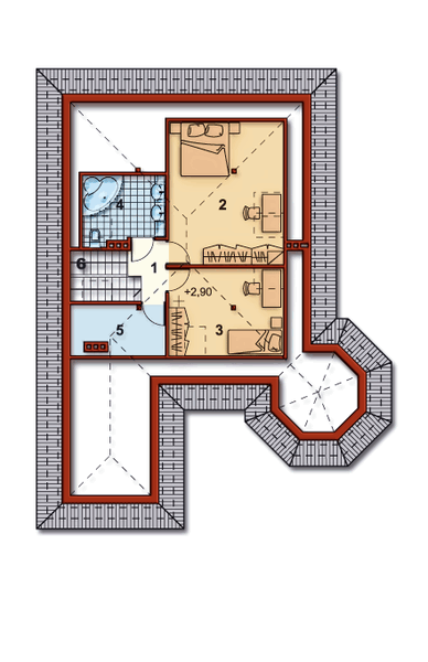 Poddasze projektu Belmonte