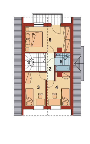 Poddasze projektu AR 133