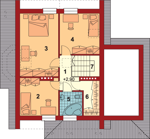 Poddasze projektu Solesino