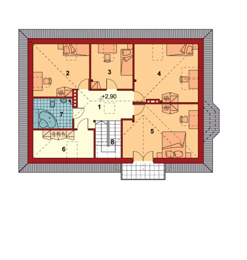 Poddasze projektu Serina