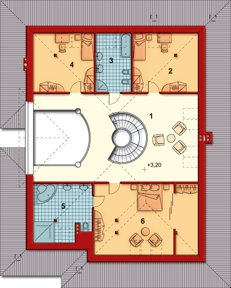 Poddasze projektu CASABLANCA 2