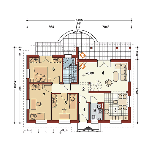 Parter projektu Zosia bez garażu
