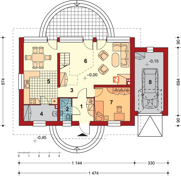 Parter projektu Dom Ciepły P160