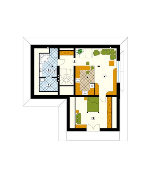 Poddasze projektu Mewa