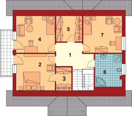 Poddasze projektu Marcysia