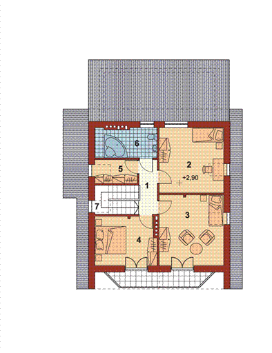 Poddasze projektu Moricone II