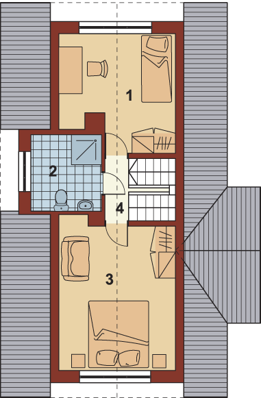 Poddasze projektu BR 004 drs