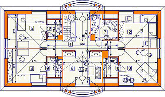Poddasze projektu Benevento