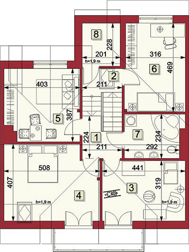 Poddasze projektu CASSANO