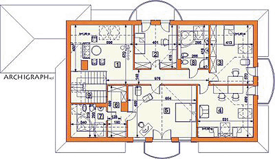 Poddasze projektu Castel del Monte