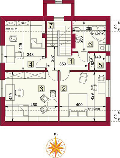 Poddasze projektu Grado II