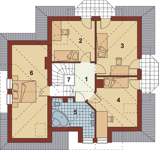 Poddasze projektu Orino