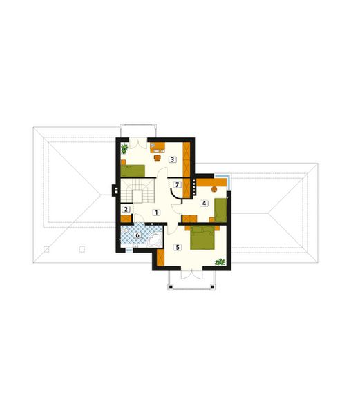 Piętro 1 projektu Idylla