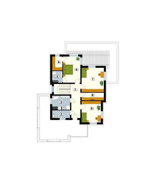 Piętro 1 projektu Izyda