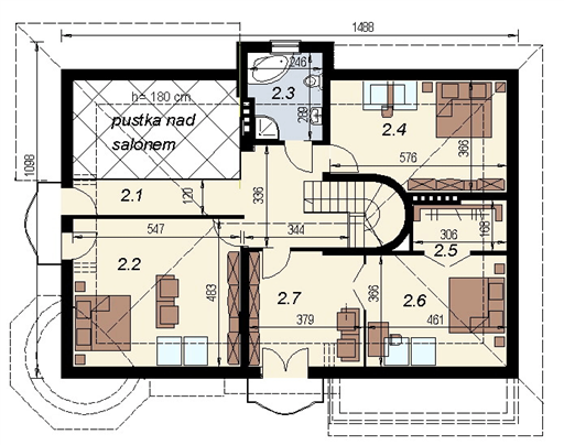 Poddasze projektu DJ 155