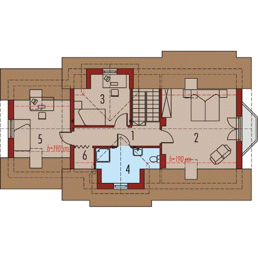 Poddasze projektu Megi II