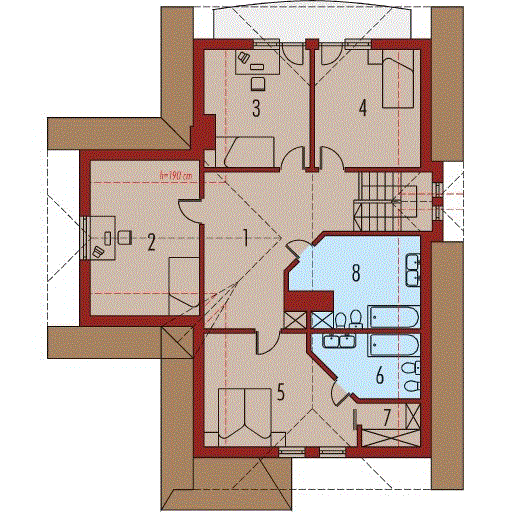 Poddasze projektu Malwina