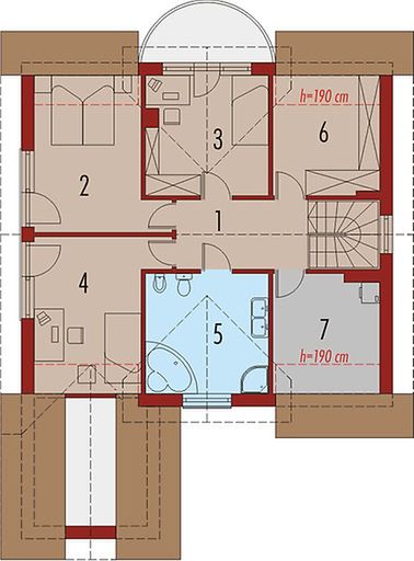 Poddasze projektu Zosieńka I