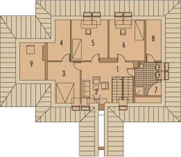 Poddasze projektu Dobrusia G1