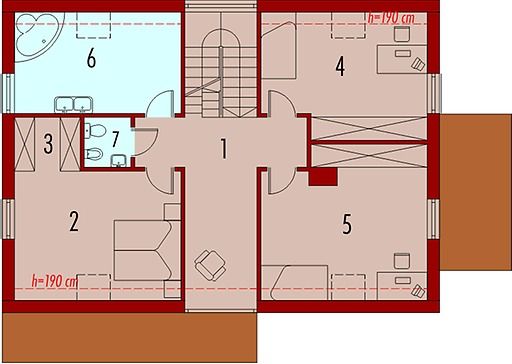 Poddasze projektu Brunon G1