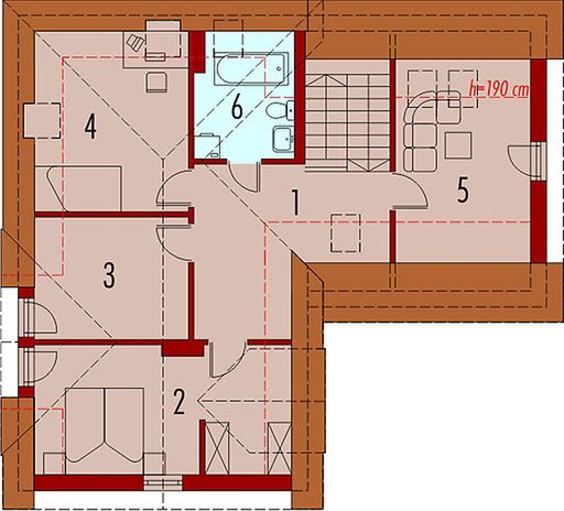 Poddasze projektu Balbina G1