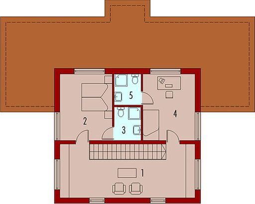 Piętro 1 projektu Aron G1