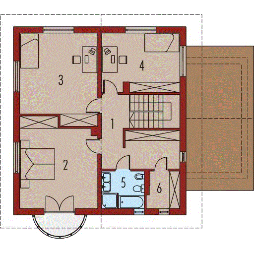 Piętro 1 projektu Izabela