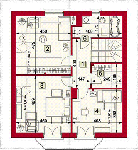 Poddasze projektu Tonnato