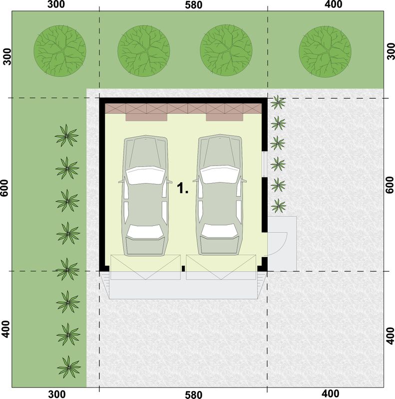 Projekt Domu G325 Szkielet Drewniany Projekt Garazu Dwustanowiskowego 29 91 M Koszt Budowy Extradom