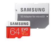 Samsung microSDXC EVO Plus 64GB 100 MB/s Class 10